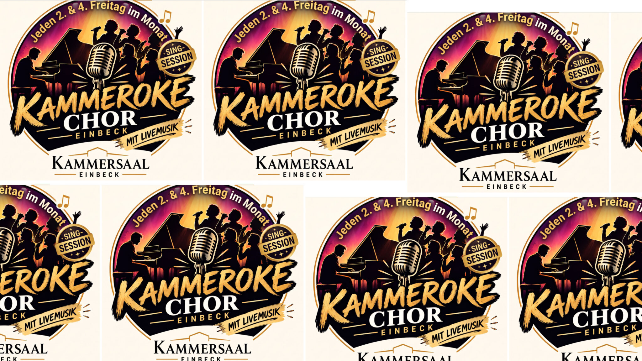 Logo für die Kammeroke Chor Sing-Session in Einbeck mit Livemusik.