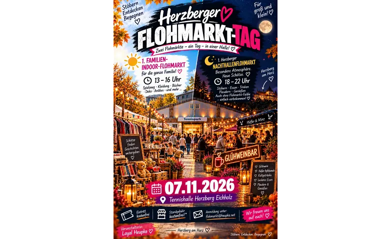 1. Herzberger Hallenflohmarkt am 7.11.2026