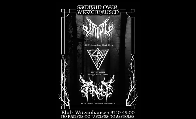 Black Metal Konzert mit Arde Phosphorus & Urisk