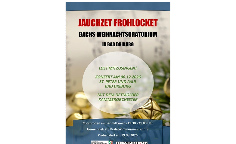 Gemeinsam Bachs Weihnachtsoratorium zum Klingen bringen